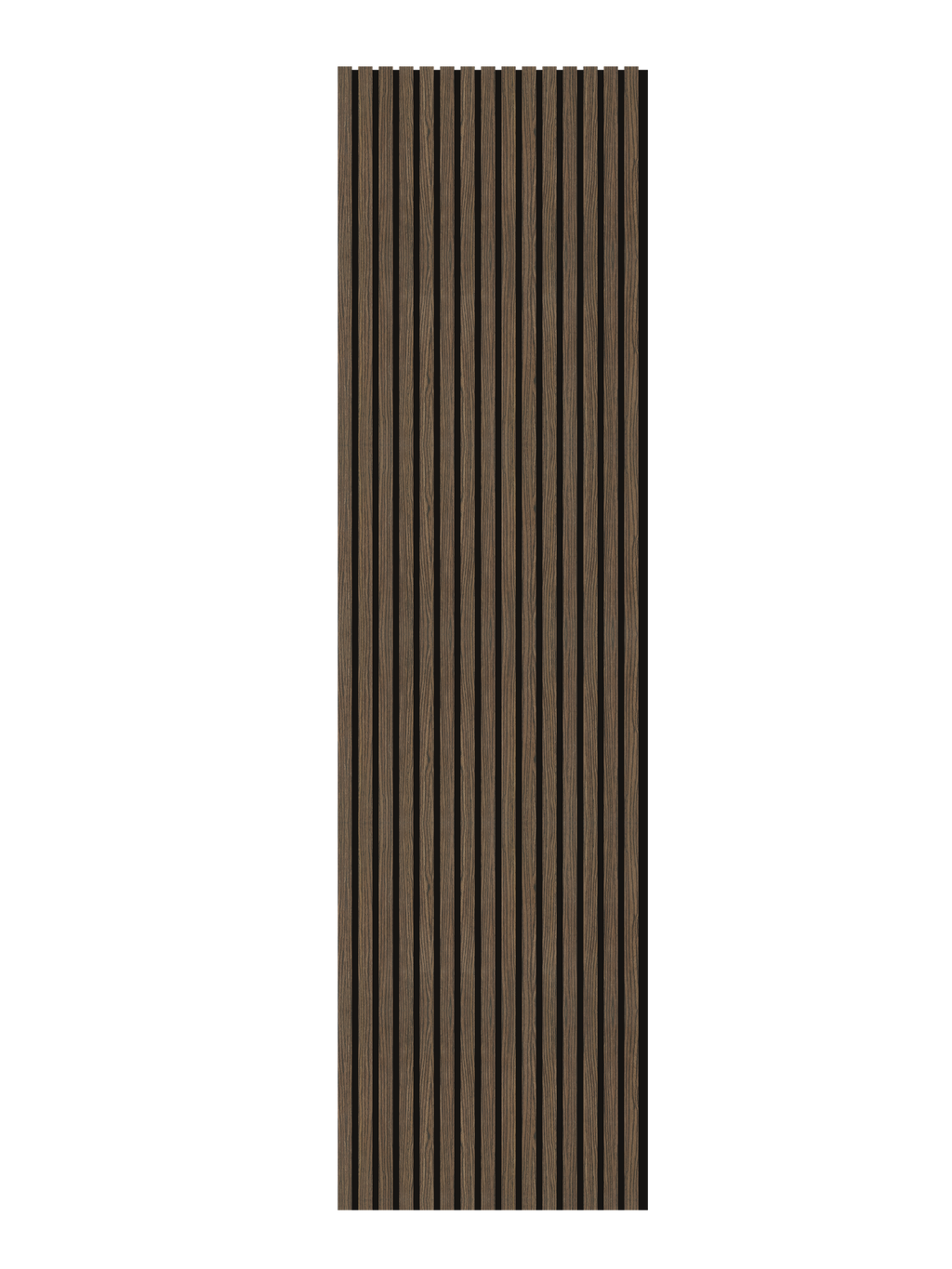 94.5'' x 23.6'' Wood Slat Acoustic Panels, Decorative Soundproof Panels for Walls and Ceilings, 3D Slat Wood Wall Panels-Smoked Walnut