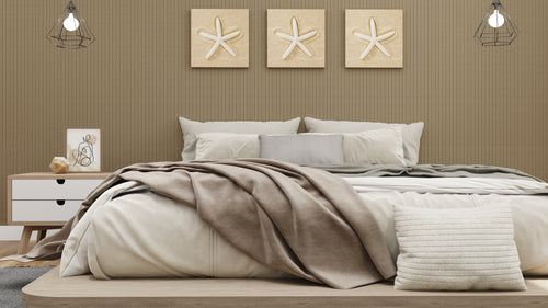 94.5" × 23.6" Double Fluted Flexible Tambour Wall Panel, Semi-Circle, 3D Slat Wood Wall Panels, Interior Design Wood Panels For Walls- Walnut