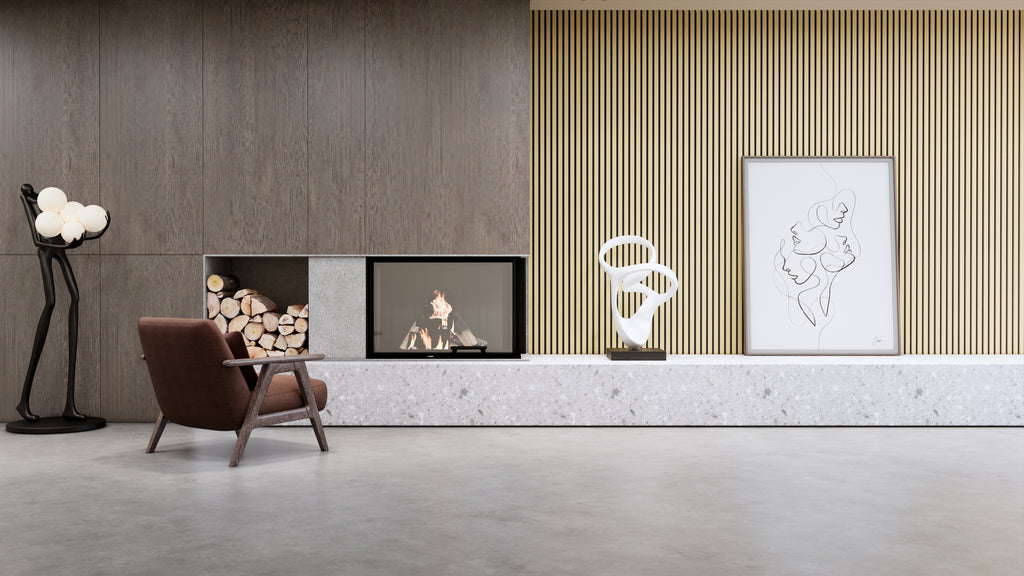 94.5'' x 23.6'' Wood Slat Acoustic Panels, Decorative Soundproof Panels for Walls and Ceilings, 3D Slat Wood Wall Panels-White Oak